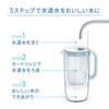 Brita Water Purifier Pot Type PFOSPFOA Removal Tested Glass Jug Light Blue Filtered Water Capacity 1.23L (Total Capacity 2.5L) [Genuine Japanese