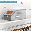 Hat storage box zipper box hat dust-proof storage box large capacity stackable baseball cap storage box