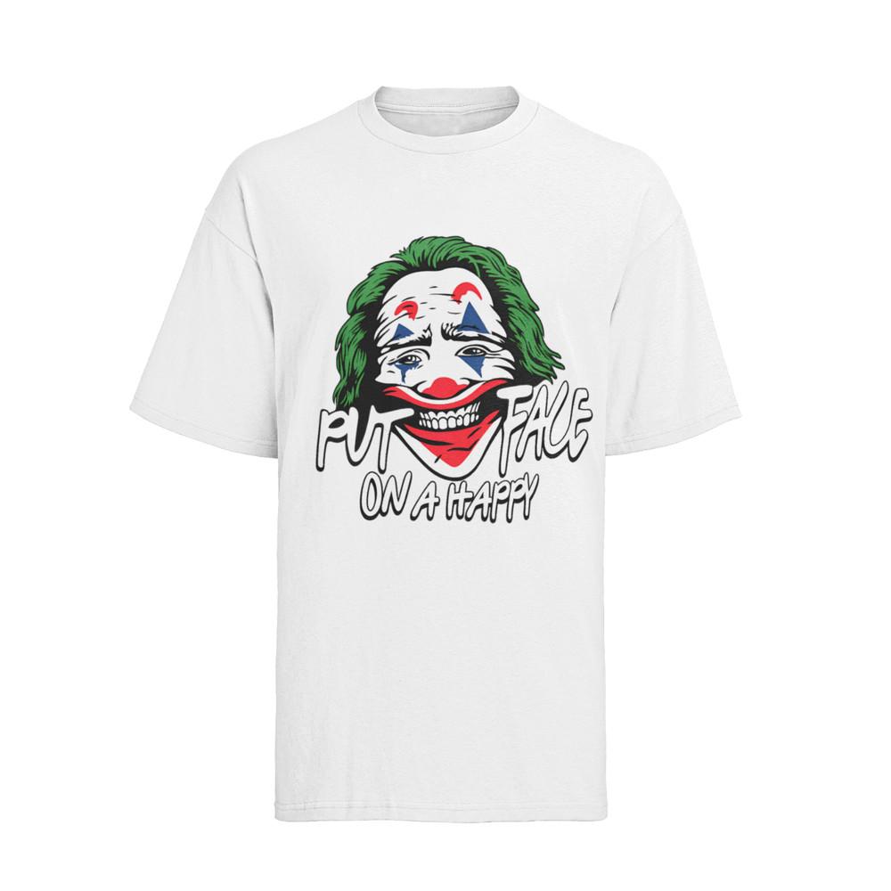 

batman joker dark knight why serious halloween Clown Damen Oversize Shirt S–XXXL XL