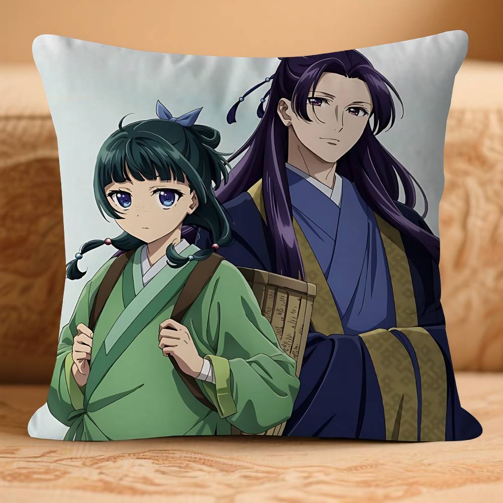 The A-Apothecary Anime Diaries Pillow Case Removable Washable Cushion Cover – All-Season Soft Linen