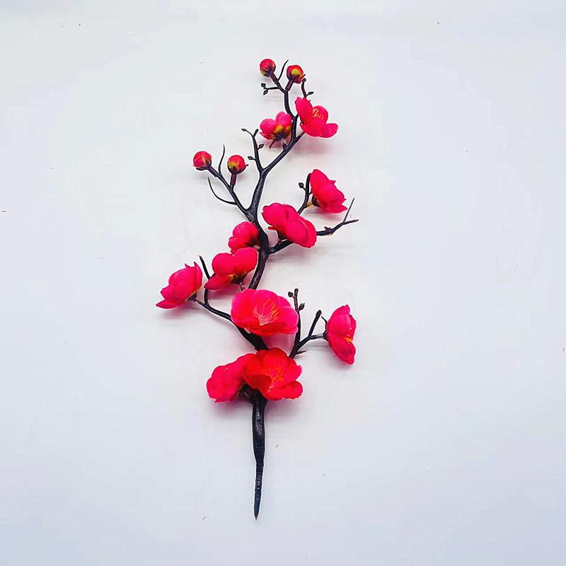 

Blossom Plum Simulated Artificial Green Plants Used For Indoor Decoration ярко-розовый