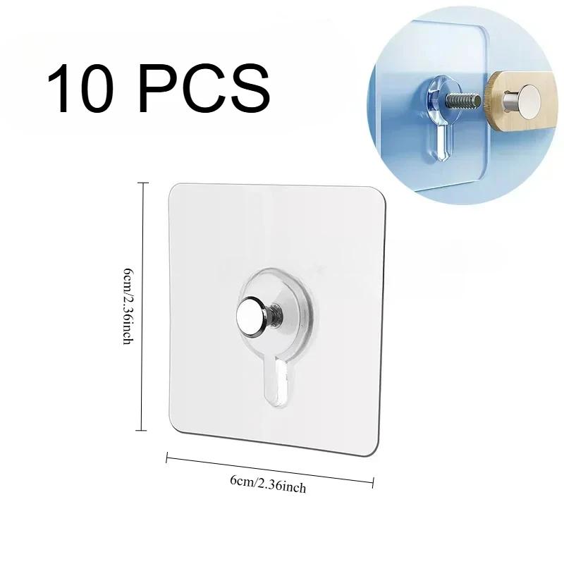 

Hook Hanging Sticker Easy Wall Adhesive Wall Hooks Self-Adhesive Strong Adhesive Picture Frame Nails Transparent Seamless
