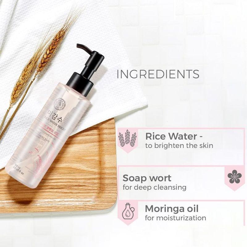 THE FACE SHOP - Rice Water Bright Light Facial Cleansing Oil