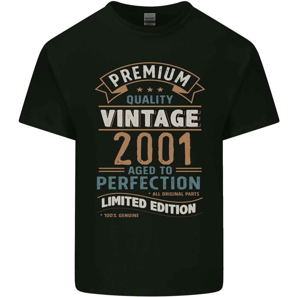Premium Vintage 24th Birthday 2001 Mens Light Cotton T-Shirt Unisex T-Shirt XXXXL
