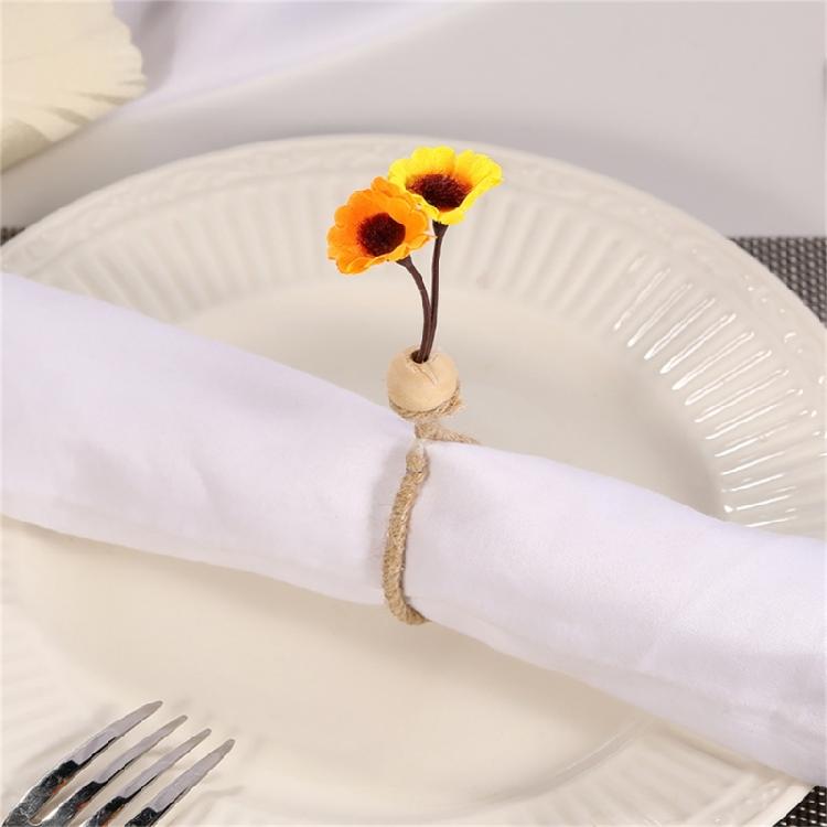 6Pcs Simple Napkin Holder Artificial Green Leaf Napkin Rings for Parties Dinner Wedding Banquets Table Decoration