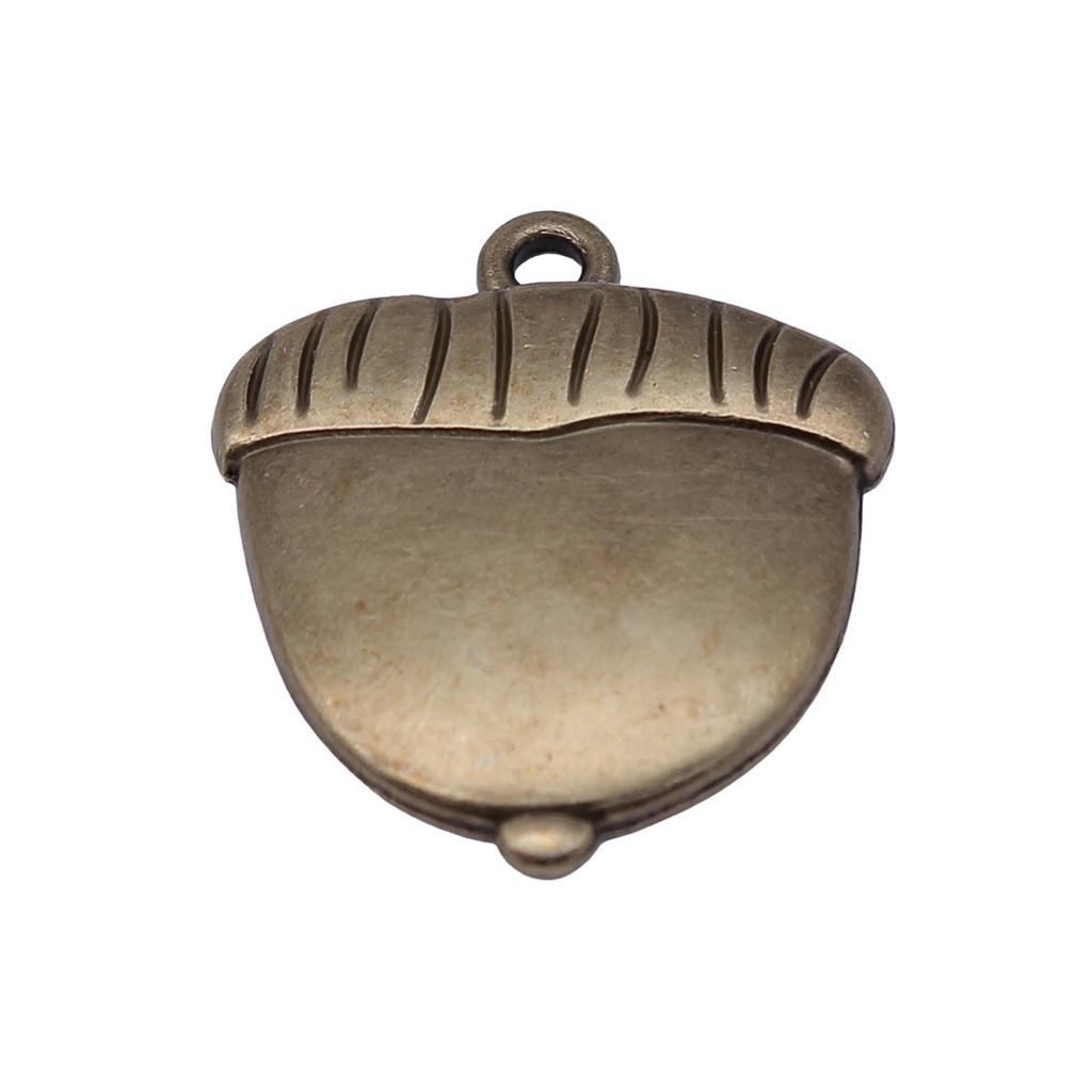 Acorn Charms Christmas Tree Pendants For Forest Nature Themed Jewelry
