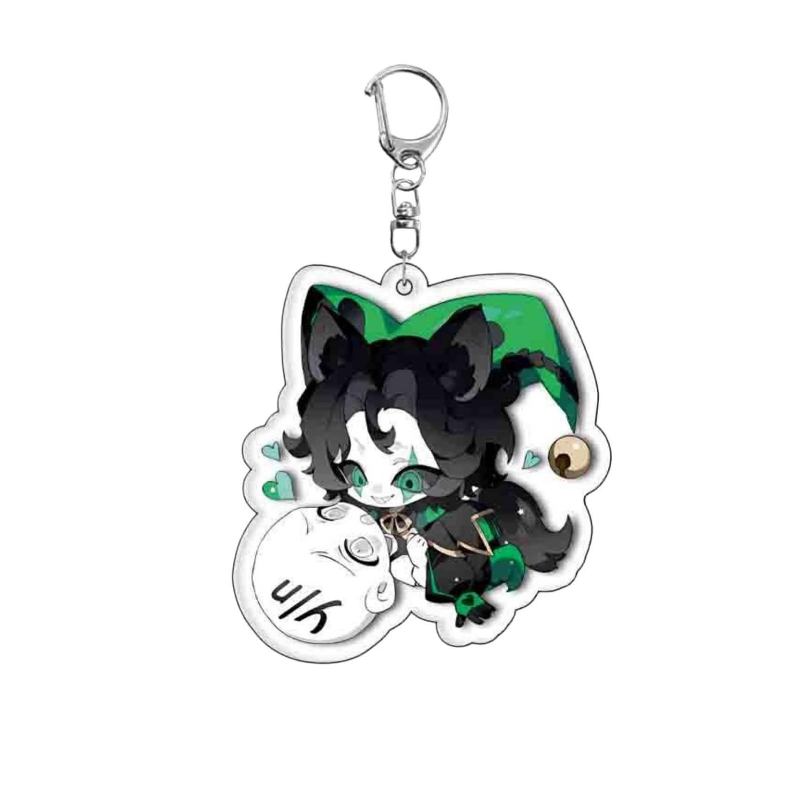 

2D Keychain Pendant Student School Bag Cute Decoration Small Gift One Size