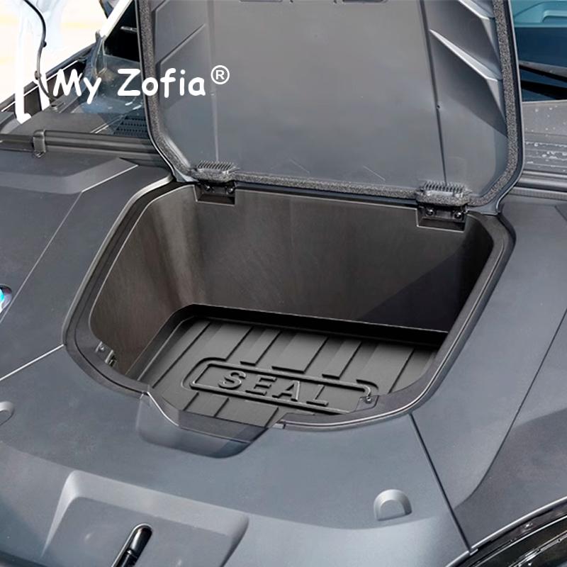 Car Front Rear Trunk Mats For BYD Seal EV 2023 2024 2025 Trunk Mat Waterproof Non-slip Pad Dustproof Storage Pads Accessories