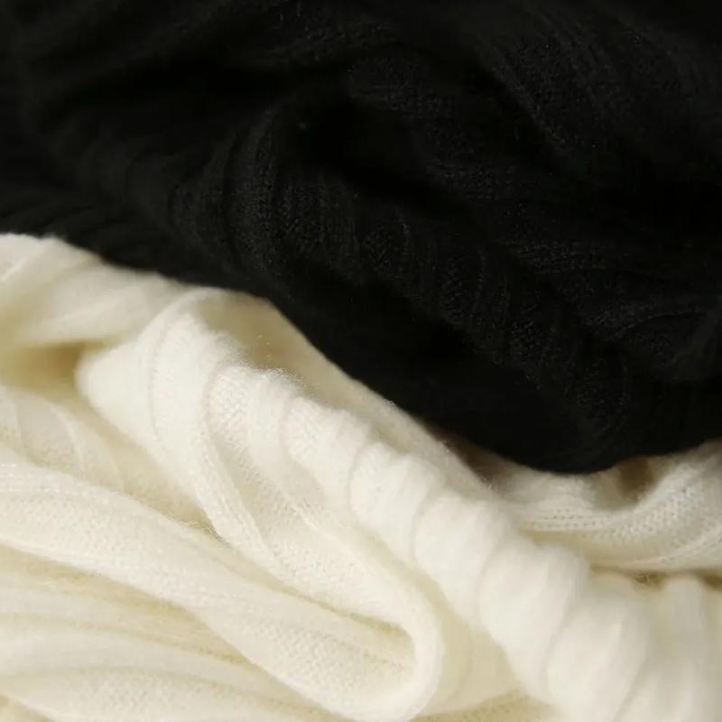 Sweater for Women Autumn Winter Thickened Pullover Warm Knitted Stretchy Long Sleeve V-neck Oversize Jumper Tops