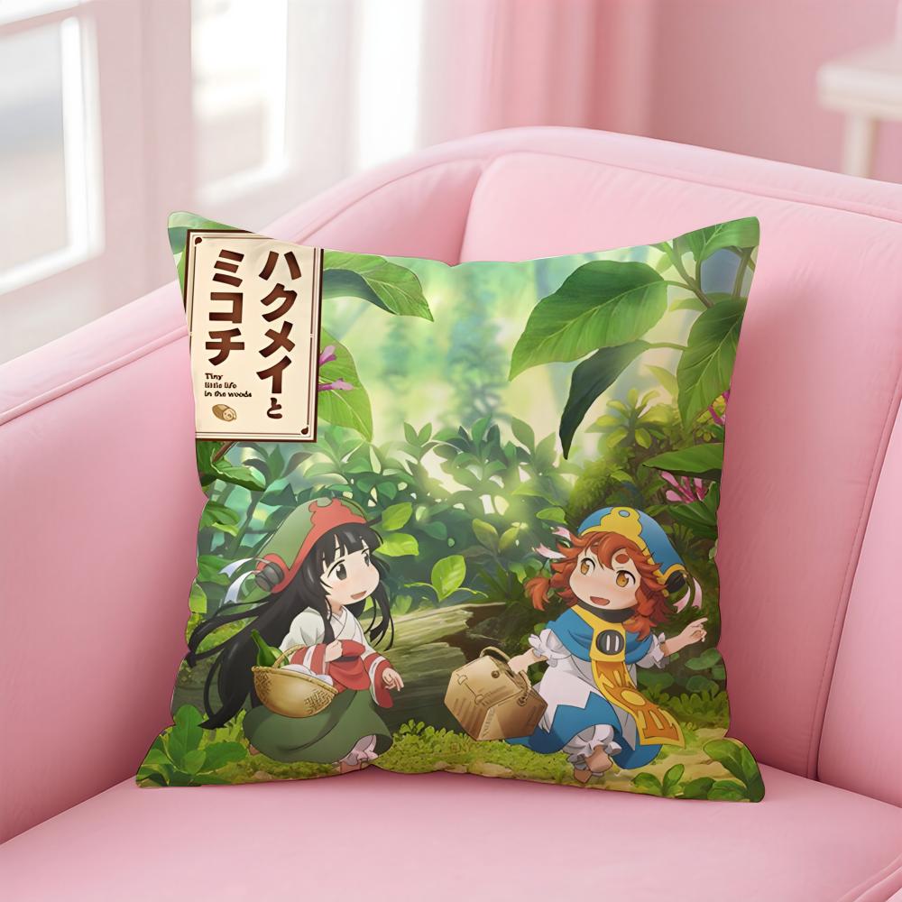Hakumei To MMikochis Cushion Cover Comfortable Reversible Pillow Cover Ideal For Car Sofa Bedroom & Beyond