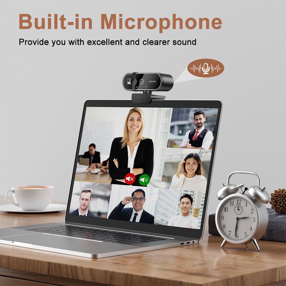 B19 4K HD USB Computer Camera for Online Classes, Meetings, and Live Streaming