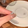 Korean Sweet and Small Bow Zircon Stud Earrings Women's Light Luxury Design Earrings Personalized Earrings