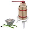 Vidaxl 2-Piece Fruit and Wine Press and Crusher Set