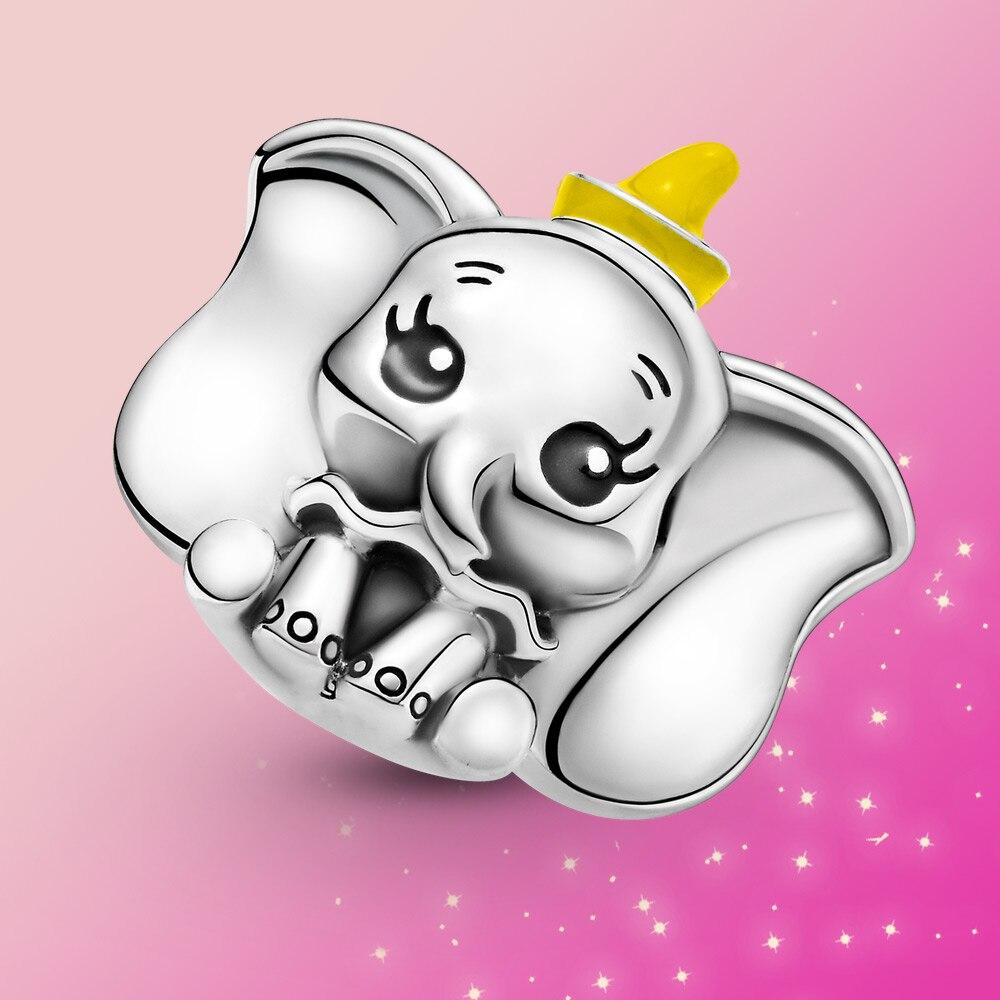 Real 925 Sterling Silver Dumb Charm Dangle Pendant Bead Fit Original Fashion Bracelet Women Fashion Jewelry Gift