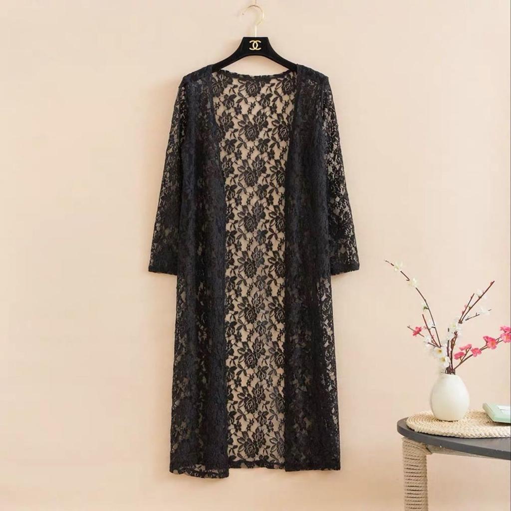 Women Summer Long Cardigan Female Cardigans Long Sleeve Women Lace Coat Jacket Sun Protection Clothing Ladies Shawl Outerwear