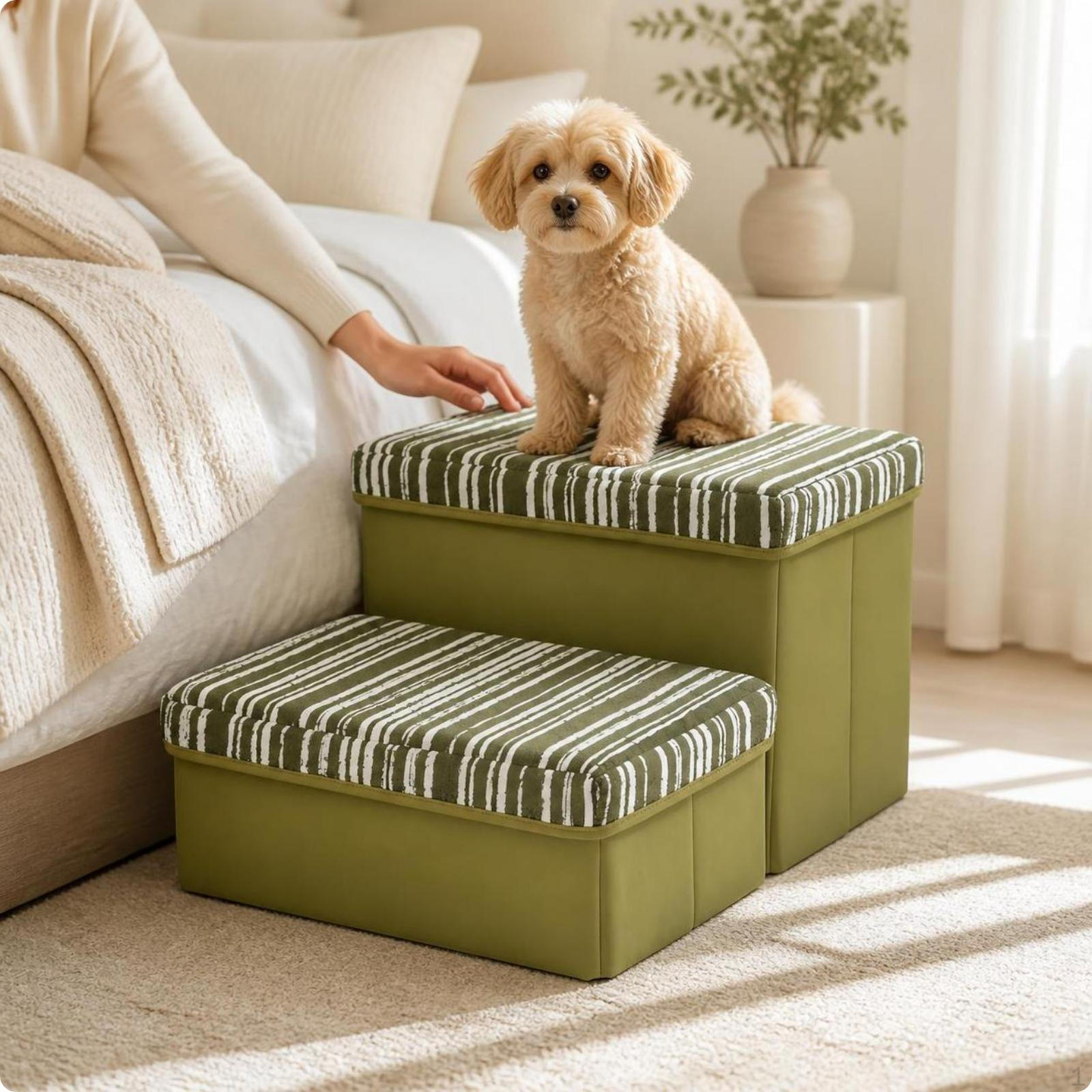 Breathable Foldable Pet Staircase | Washable