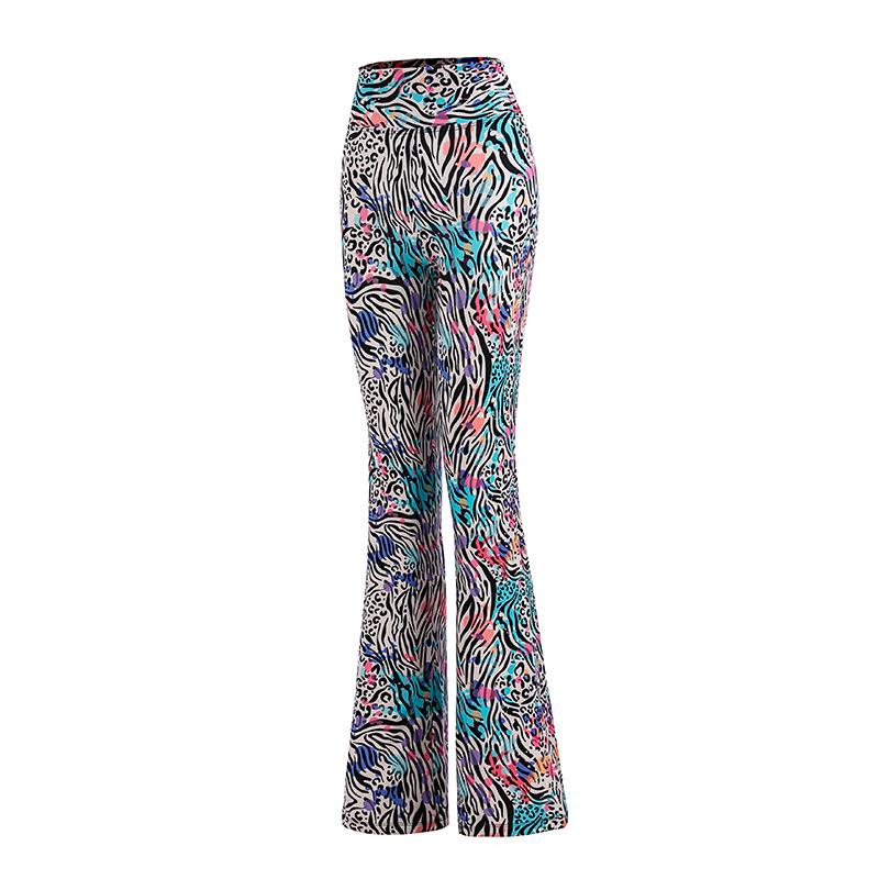 Leopard Print High-Waist Yoga Pants: Slimming, Hip-Lift, Straight-Leg Fitness Wear