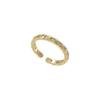 Luxurious Adjustable Copper Ring With Diamond Pattern For Modern Womens Fashion