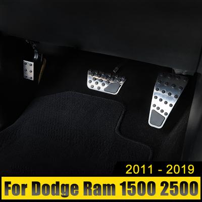 Stainless Car Accelerator Gas Brake Pedal Clutch Pedals Cover For Dodge Ram 1500 2500 3500 4500 5500 2011-2018 2019 Accessories