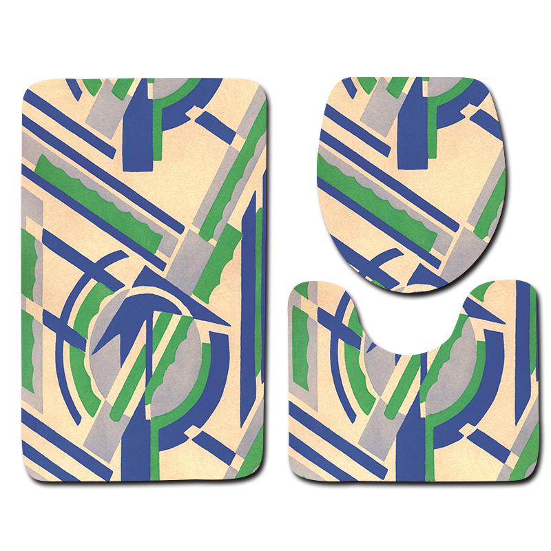 

Bathroom Floor Mat Bathroom Mat Toilet Three-Piece Set Three-piece set