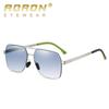 aoron Double Beam Driving Sunglasses Fashion Men's Metal Large Frame Outdoor Sunglasses