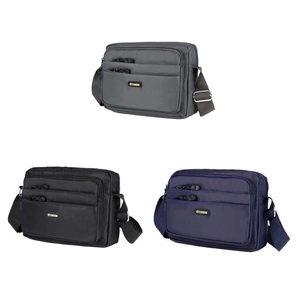 Large Capacity Men Crossbody Bag Lightweight Small Square Bag Business Shoulder Bag  Travel