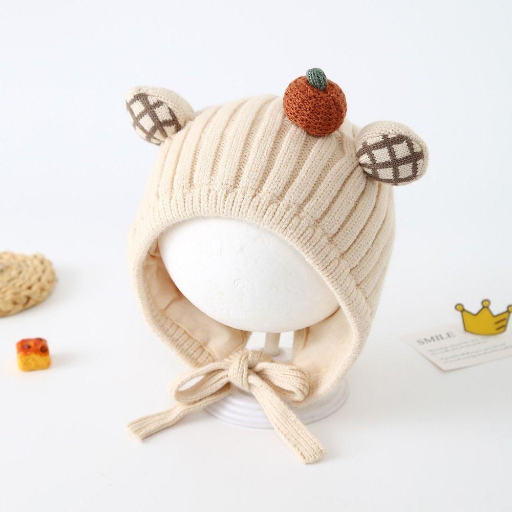 Breathable Toddler's Plush Knitted Hat Cold-Resistant Kids Ear Protection Hat Winter Season