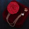 Accessoires Neue Kette Quaste Blumen Stoff Rose Anstecknadel Anstecknadel Anzug Broschen Brosche
