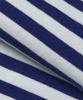 Yujen Antique Small Logo Stripe Ringer T-Shirt_Navy & White