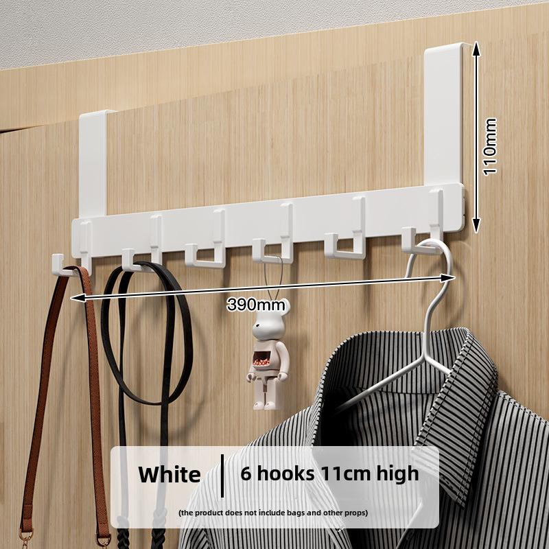 Punch-Free Over-the-Door Coat Rack & Wall-Mounted Hook Organizer