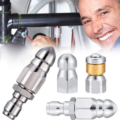 3/8''1/4'' Male Pressure  Drain Washer Sewer Cleaning Pipe Rotating  Jetter Nozzle For Home Garden Supplies