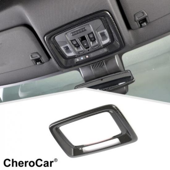 

Carbon Fiber Front Reading Light Lamp Cover Trim for Chevy Silverado -