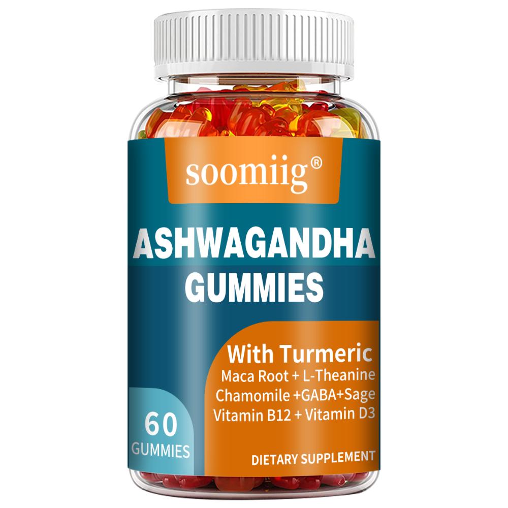 Vitamin D3 2500 IU, Vitamin B12 100 Mcg, Turmeric, Maca Root Powder, Dietary Supplement 60 Gummies