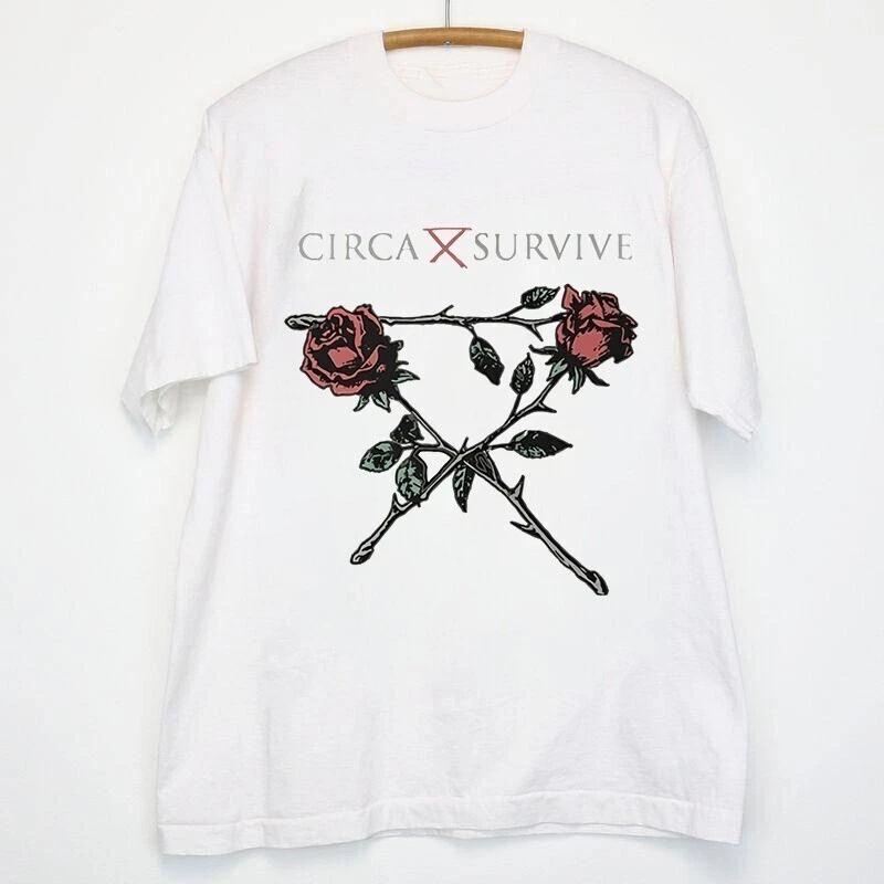 Circa Survive Band Rose White Unisex T Shirt Circa Survive Shirt S