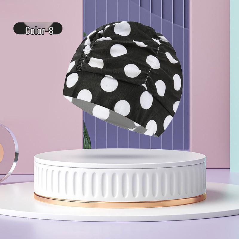 Unisex Adult Pleated Swim Cap – Fashionable, Non-Tightening with Hair and Ear Protection