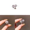 Zircon Flower Minimalist Silver Tone Ring For Ladies Casual Dress Accessory