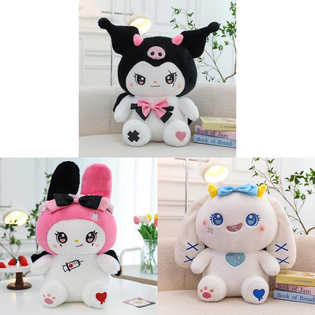 Cute Creative Devil Series Kuroko Plush Toy Meledy Doll Yugu Dog Doll Gift 40cm 60cm 75cm 100cm