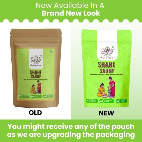 Saatyaki Naturals Organic Fennel Seeds -800gm | Pure & Natural Sabut Saunf/Moti Saunf/Moti Sonf | Refreshing & Aromatic Variyali/Sombu/Badishep