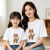 2026 New Arrival Mother-Daughter Matching 100% Cotton Round Neck Loose Squirrel Print T-shirt