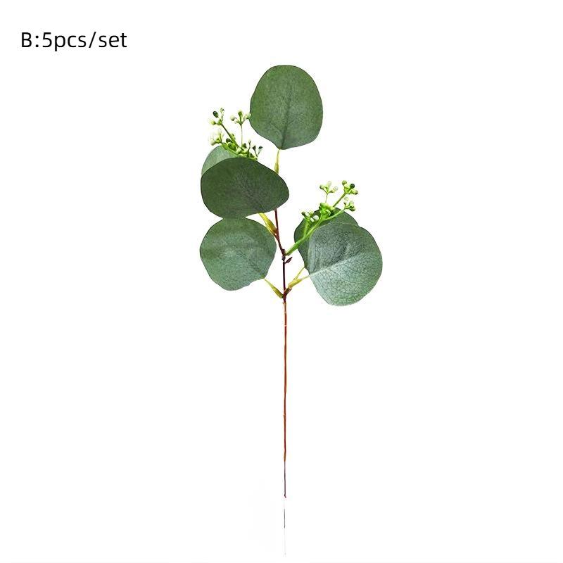 5 szt./zestaw Sztuczne kwiaty Roślina Bukiet ślubny Wieniec ślubny Dekoracja stołu jadalnego do domu, pokoju, na imprezę