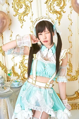 Clearstone X Enako Collaboration Cosplay Halloween Anniversary Maid Separates Women's Green