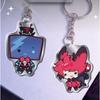 Acrylic Key Buckle for Alastor Lucifer Charlie Vox Adam The Exorcist Anime Cartoons Acrylic Key Chain Student Backpack Pendant