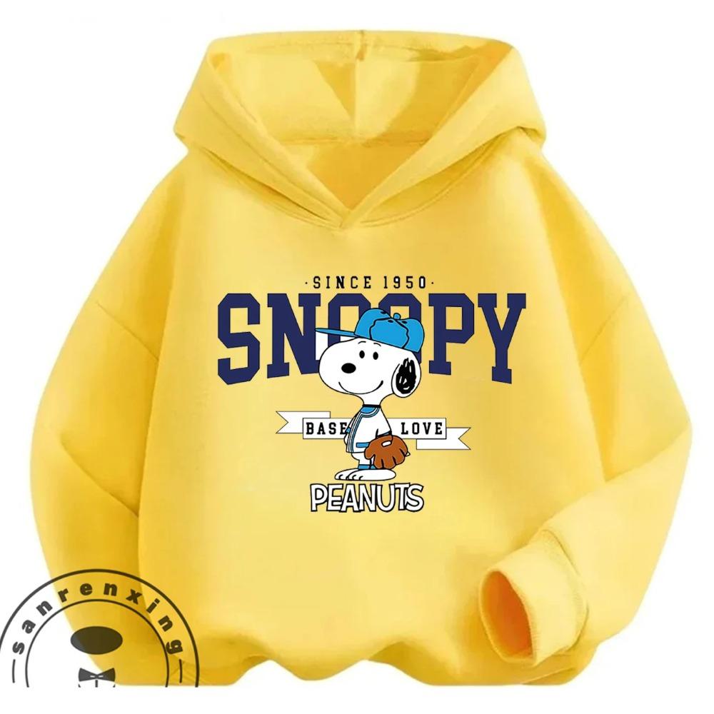 Fashion Kawaii Kids Hoodie Cute Cartoon Graphic Autumn Winter Casual Sweatshirt Snoopy