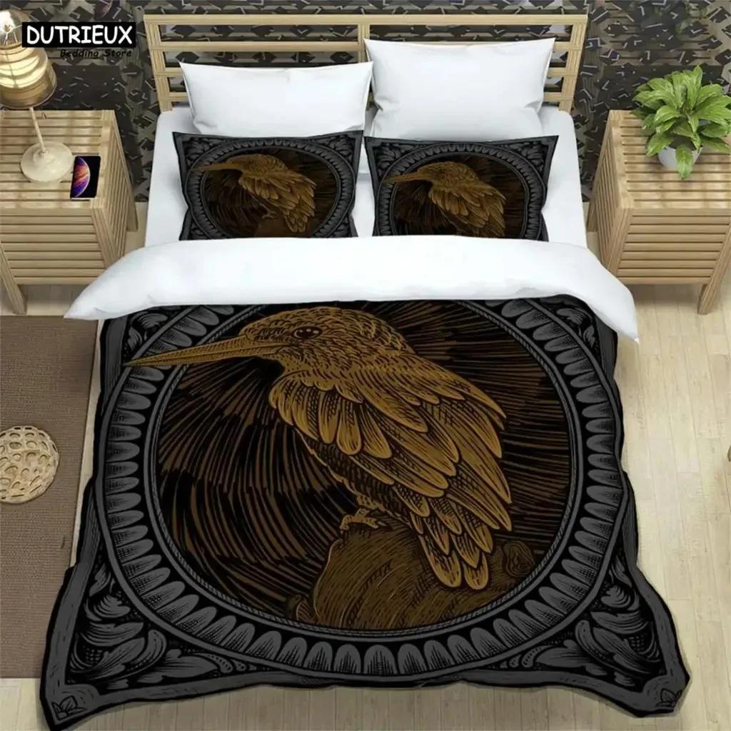 Medieval Dark Retro Digital Print Polyester Bedding Sets Boys Bed Linen Set For Teens Queen Bedding set Bed Comforter Set