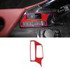 Red Carbon Fiber Interior Gear Shift Panel Cover Trim For Toyota Supra  19-24