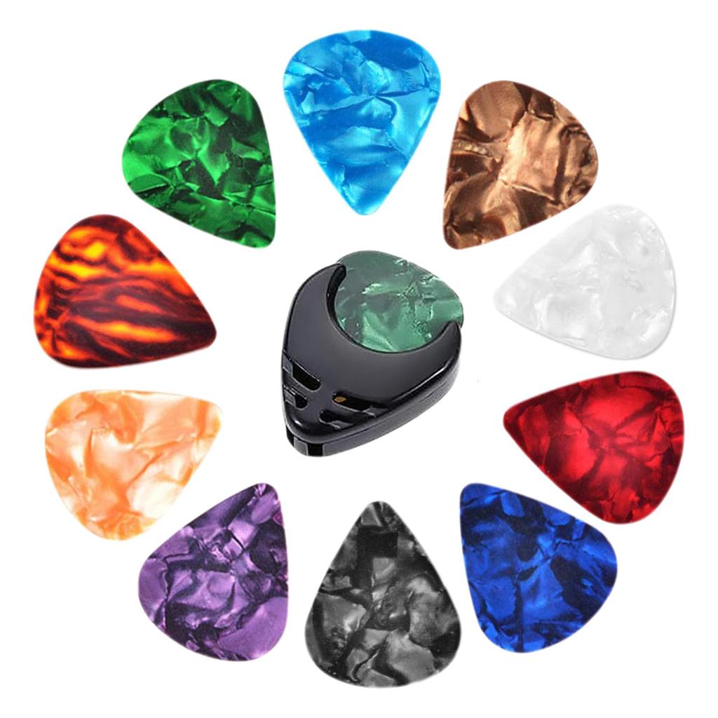 No-Brand Colorful Acoustic Guitar Picks for Beginners, 0.46mm