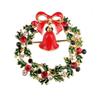 Weihnachts-Emaille-Brosche, Weihnachtsstiefel, Kranz, Metallnadel, Modeschmuckgeschenk für Frauen und Männer, Weihnachtsdekorationsgeschenke.