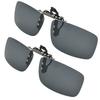 2 Pcs Outdoor Sunglasses Clip On Polarized Sun Glasses Driving Eyeglasses Clip Sunglasses