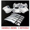 For Toyota Rav4 2006-2012 Chrome Door Handle Covers Trim for 5 Door Accessories Stickers Car Styling 2007 2008 2009 2010 2012