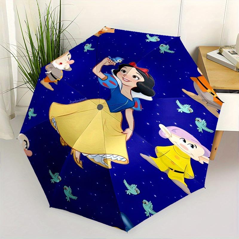 

Snow WhiteDwarfs Themed Automatic Opening and Closing Folding Umbrella, Reinforced 8 Ribs, Compact Travel Design, Fashionable Folding Umbrel